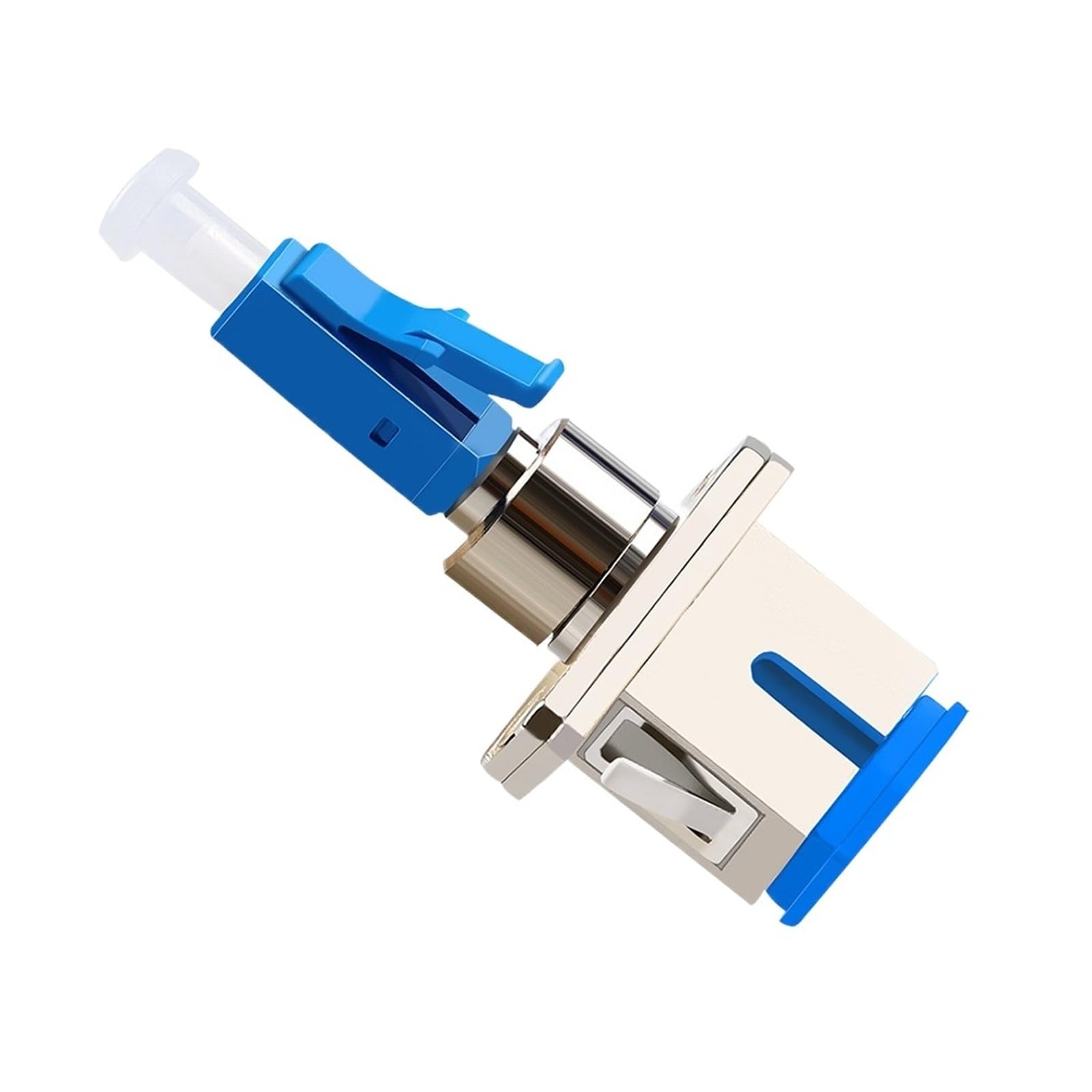 Adaptador de fibra óptica simplex híbrido LC/UPC a SC/UPC | 2PCS
