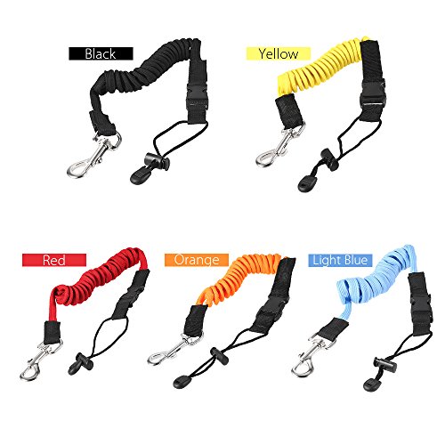 DECDEAL Elastic Paddle Leash Kayak Canoa Segurança Vara De Pesca Barcos a Remos Coiled Cordão Corda