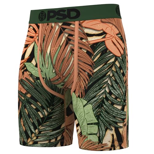 PSD Men's Boxer Briefs - Untamed Tropics, 7 Inch Inseam, Moisture-Wicking, 4-Way Stretch, Boxer Briefs for Men, Large2
