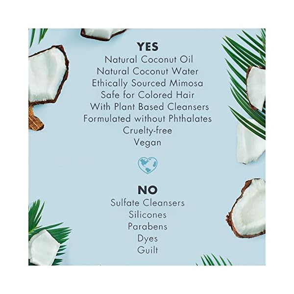 Love Beauty and Planet Volume and Bounty Thickening Shampoo Coconut Water & Mimosa Flower For Fine Hair Sulfate-Free, Paraben-Free, Vegan 32.3 oz