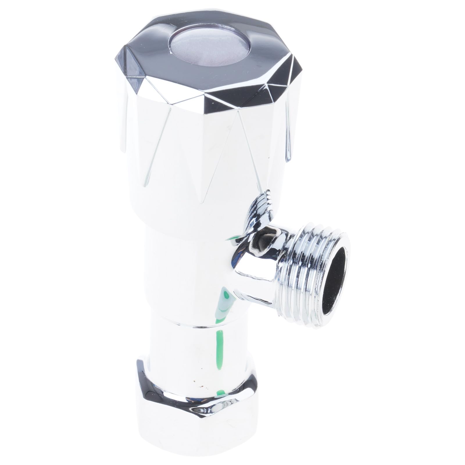 Water Flows Control Valves 1 / 2inch Turn Angles Stop Hot/Cold Waters Stop Valves for Heating & Plumbing Systems Brass Angles