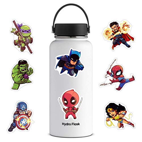 image for Acekar Superhero Stickers[50pcs] Waterproof for Decal， Laptop Hydro 