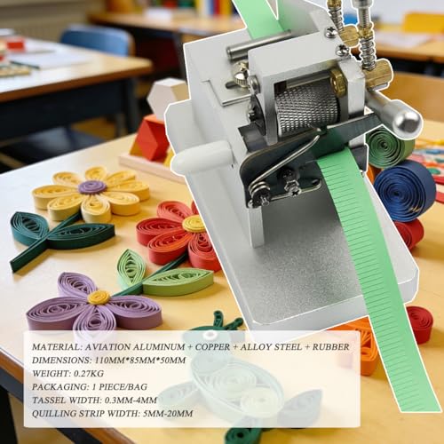 Papierowa maszyna do quillingu statku maszyna, 5-14 mm regulowana szerokość ręczna narzędzie rzemieślnicze dla majsterkowiczów, kartki z życzeniami, scrapbooking.
