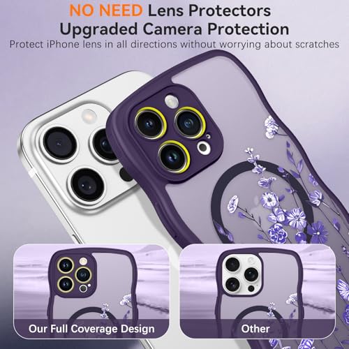 Coque iPhone 14 Pro Max fine et fleurie pour selfie stable