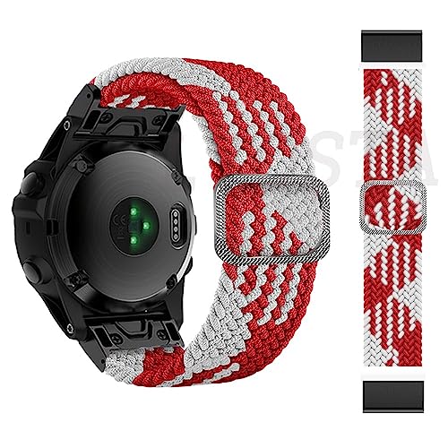Bracelet en nylon ultra resistant 22mm 26mm pour Garmin Fenix 5X 6X 7X GUMMMY