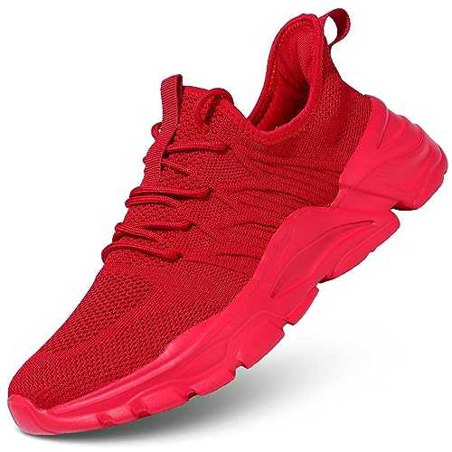 Image of Socviis Mens Slip On Running Shoes Athletic Walking Trainers Lightweight Breathable Mesh Tennis Sneakers