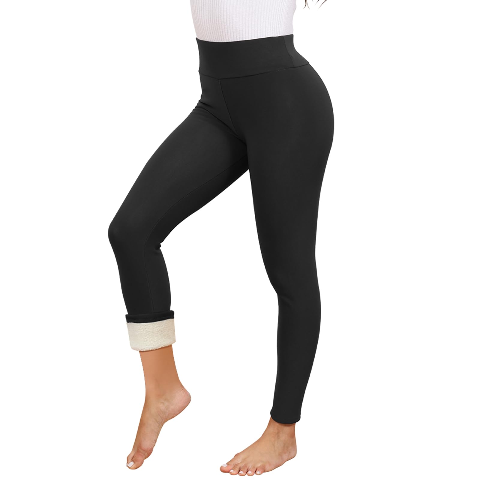 Leggins Termici Donna Invernali Vita Alta Leggins Felpati Pantaloni Calzamaglia Termica Donna