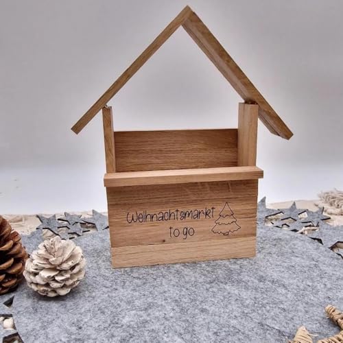 Holzhütte Geschenkverpackung | Weihnachten | Geschenk | personalisiertes Geschenk | Kleines Holzhaus | Wichteln | Geschenk zu Weihnachten | (Weihnachtsmarkt togo)