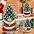 Hexagram Ceramic Christmas Tree Lighted, Green Gnome Christmas Decorations Indoor Christmas Tree Decor, Mantle Table Decor Christmas Centerpieces, Christmas Gnome Gifts for Women Men Kids