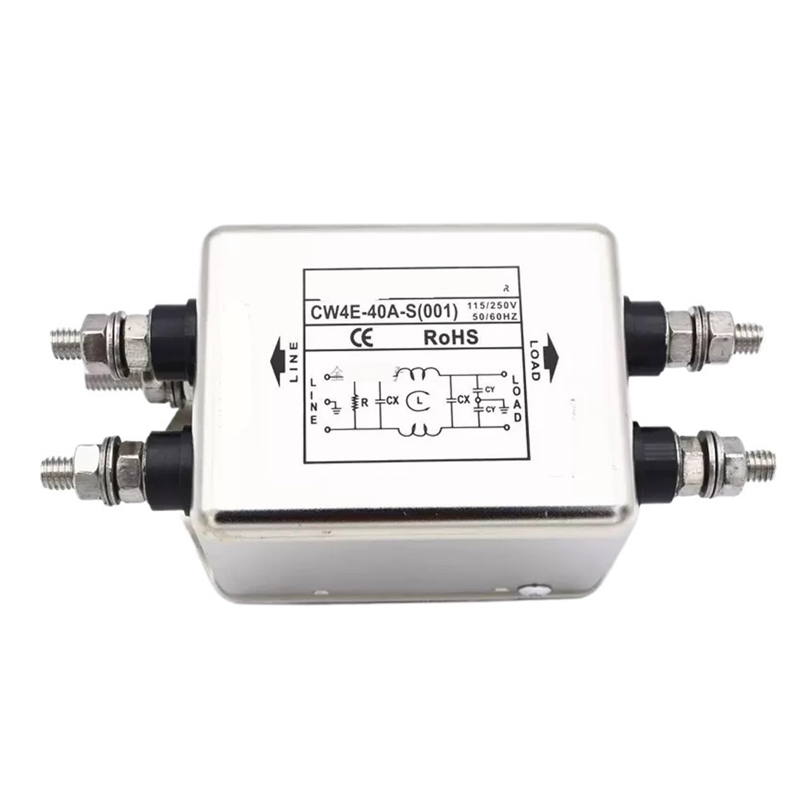 Filtre de puissance monophasé CW4E-60A-S pour éliminer les parasites électriques