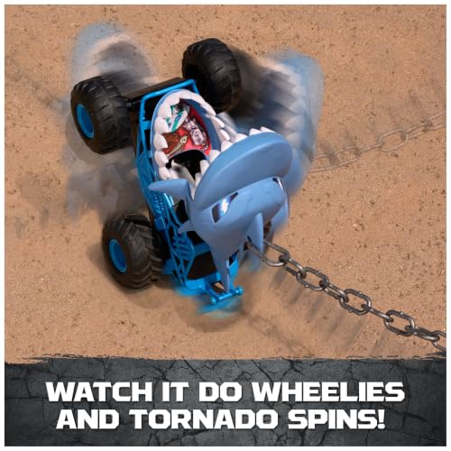 Image of Monster Jam Chomping Megalodon RC Toy Monster Truck, 1:15 Scale