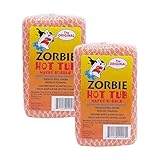Water Bobble Hot Tub Oil Scum Absorber - Scum Absorbing Sponge for Spas and Hot Tubs - Naturally Cleaner Water with Spa Sponges for Hot Tubs - Orange Floating Bobble with String- 2 Pack