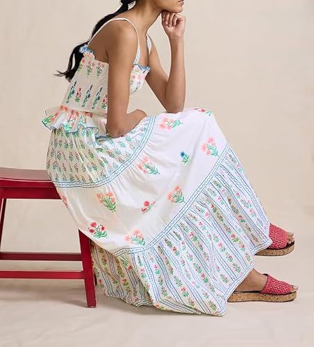 Robe d'été fluide à smocks anti-chaleur pour un confort absolu - 3