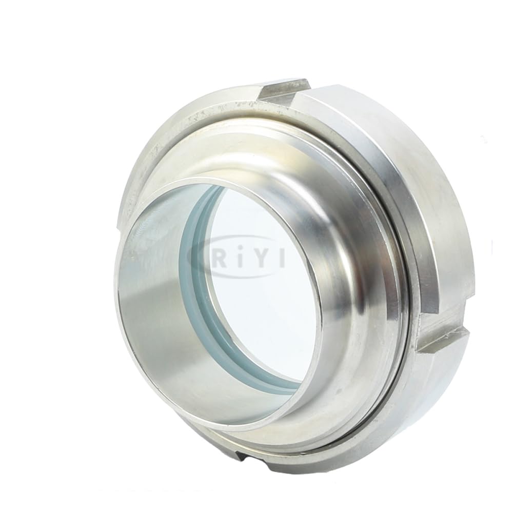 Conector de acero inoxidable, soldadura a tope de diámetro exterior de tubería, 25 32 38 45 51 57 63 76 89 102-219 mm 1 "1,25 2,5" tubo OD SUS 304 Unión de soldadura mirilla Homebrew(76mm Pipe OD)