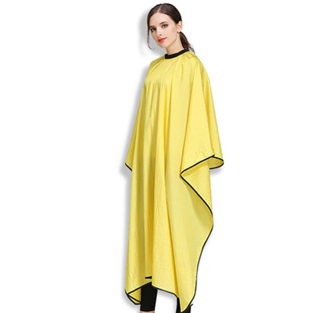 Alta Qualità Mantella Per Tagliare I Capelli Taglio Adulto Salone Barbiere Parrucchiere Cape Taglio Di Capelli Capo Impermeabile Abito Di Tintura Professionale Parrucchiera Strumento,Giallo,3PCS