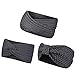 Produktbild WinCret Stirnband Damen Mädchen | Winter Häkeln Stirnbänder Gestrickt Stirnband Stretchy Warm Geflochtene Ohrwärmer Kopf Wickeln Kopfband Haarband | 4 Oder 3 Packungen mit Verschiedenen Stilen, Grau,