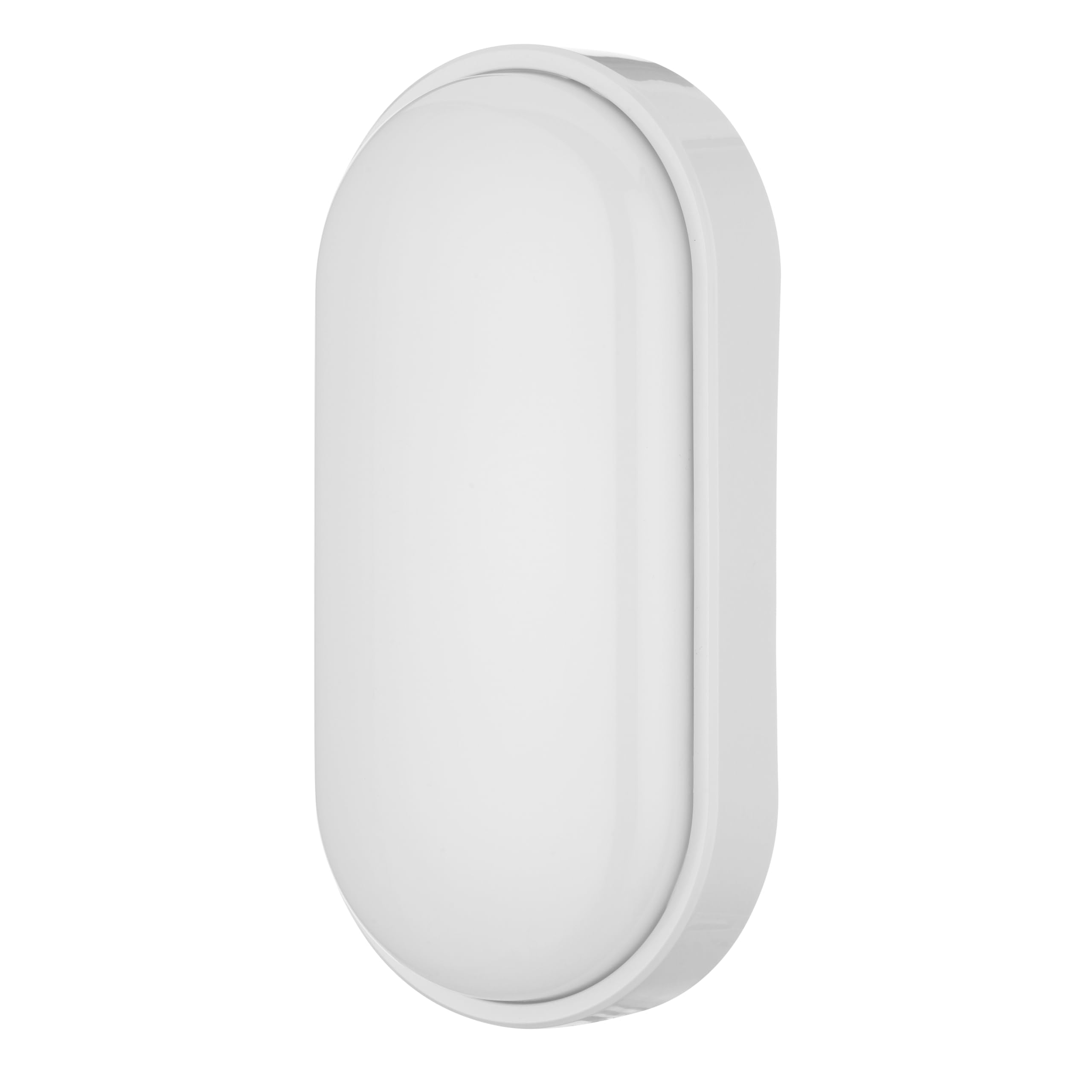 REV Kellerlampe SPARSET - 3x Feuchtraumleuchte LED oval (12W, 840lm, IP54), einsetzbar als Decken- oder Wandlampe, Feuchtraumlampe, weiß