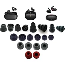 Replacement Foam Earphone Tips for Beats Solo Buds/Studio Buds+/Fit Pro, 10 Pairs, Memory Foam & Silicone
