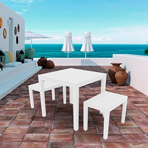 Ipae-Progarden Papua Set, Blanco, 30 x 30 x 30 cm