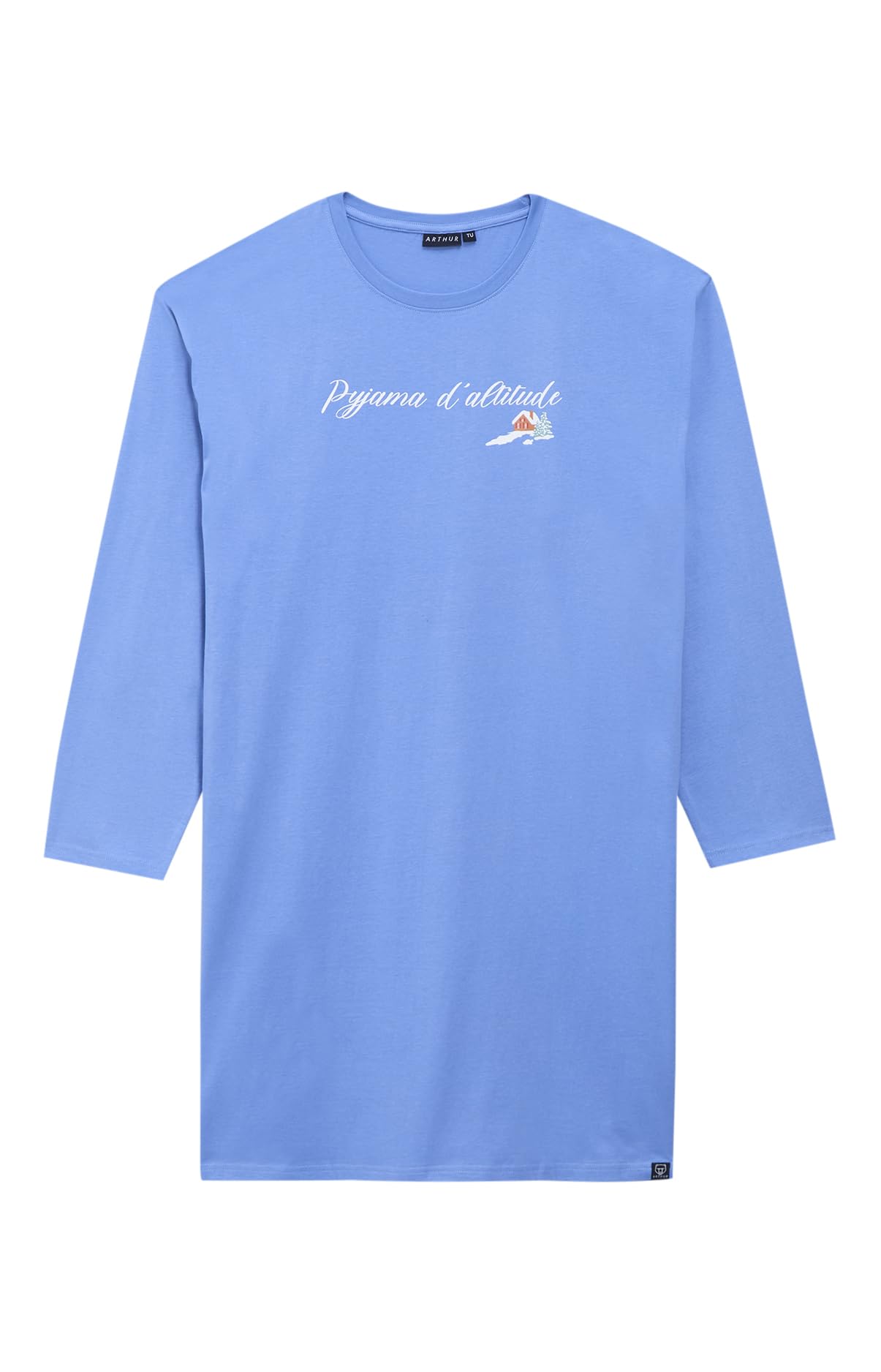 Tee-shirt Côtelé Femme Manches Longues – Haut De Pyjama Ou Tenue D’intérieur – Coton Doux, Coupe Confortable