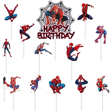 Superhero Birthday Cake Toppers by POPOYU Cover