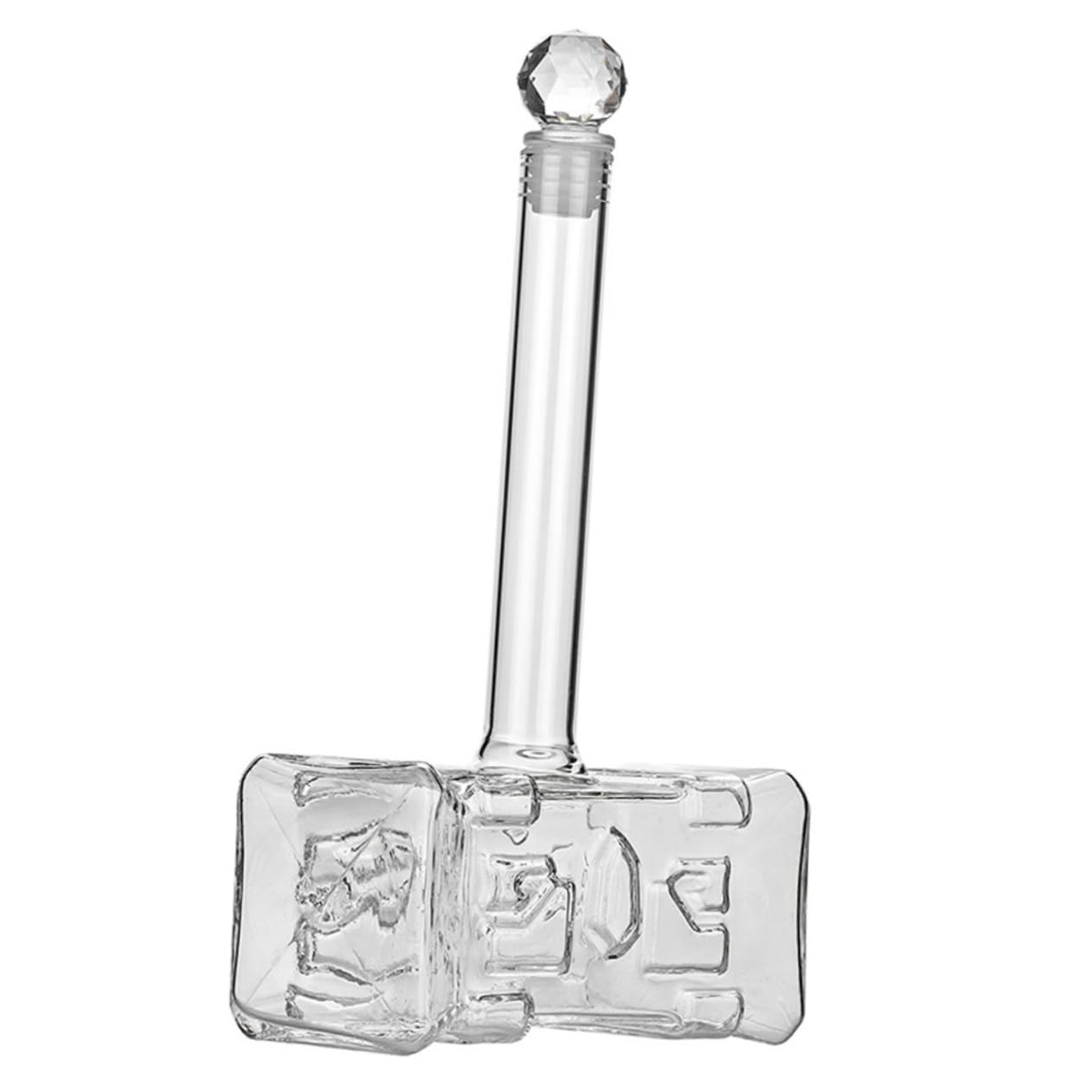 JECOMPRIS Clear Shaped Wine Decanter Unique Whiskey Decanter for Wine Tasting Creative Design for Home Parties Friends and Family