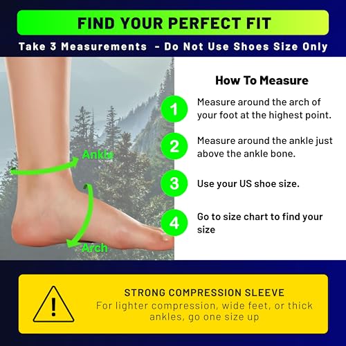 techware pro ankle brace compression sleeve - plantar fasciitis sock relieves achilles tendonitis foot arch support reduces joint pain swelling amp heel spur pain injury recovery braces for sports