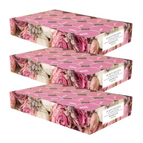 pajoma® Lot de 3 bougies chauffe-plat 6pajoma® - 90 bougies chauffe-plat parfumées dans une coque en aluminium - Durée de combustion : environ 4 heures -...