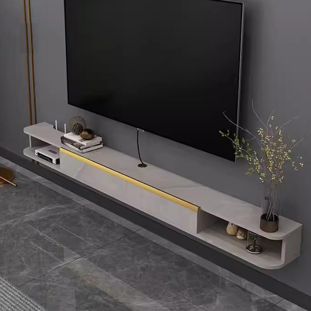 Étagère TV gain de place pour un salon épuré et une chambre contemporaine