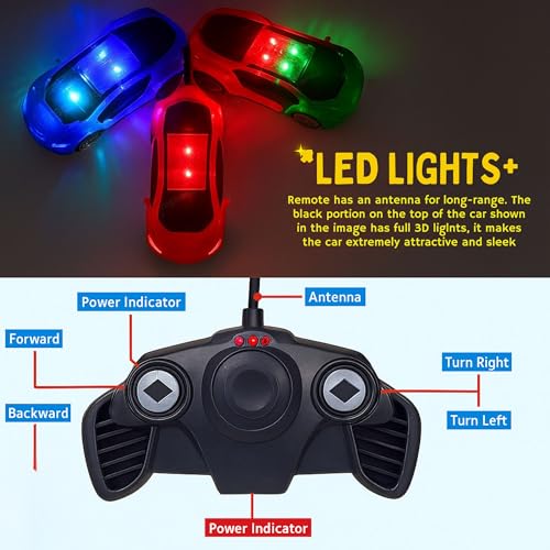 Image of GRAPHENE RC Battery Operated 3D Lights Famous Toy Car Remote Control High Speed Racing Car Toy Rechargeable Power Battery Car Gift for Kids Boy Girls (2-8 Years)