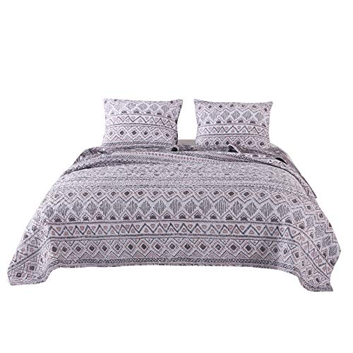 Colcha edredón Barefoot Bungalow marfil tamaño King con acabados Premium 4