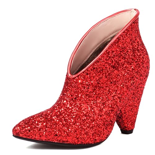 Bottes de Cheville Sparkly pour Mariage en Hiver | Chaussures de Mariée Élégantes à Enfiler