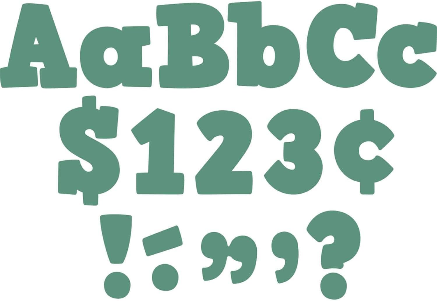 Eucalyptus Green 4" Bold Block Letters Combo Pack (TCR8693)