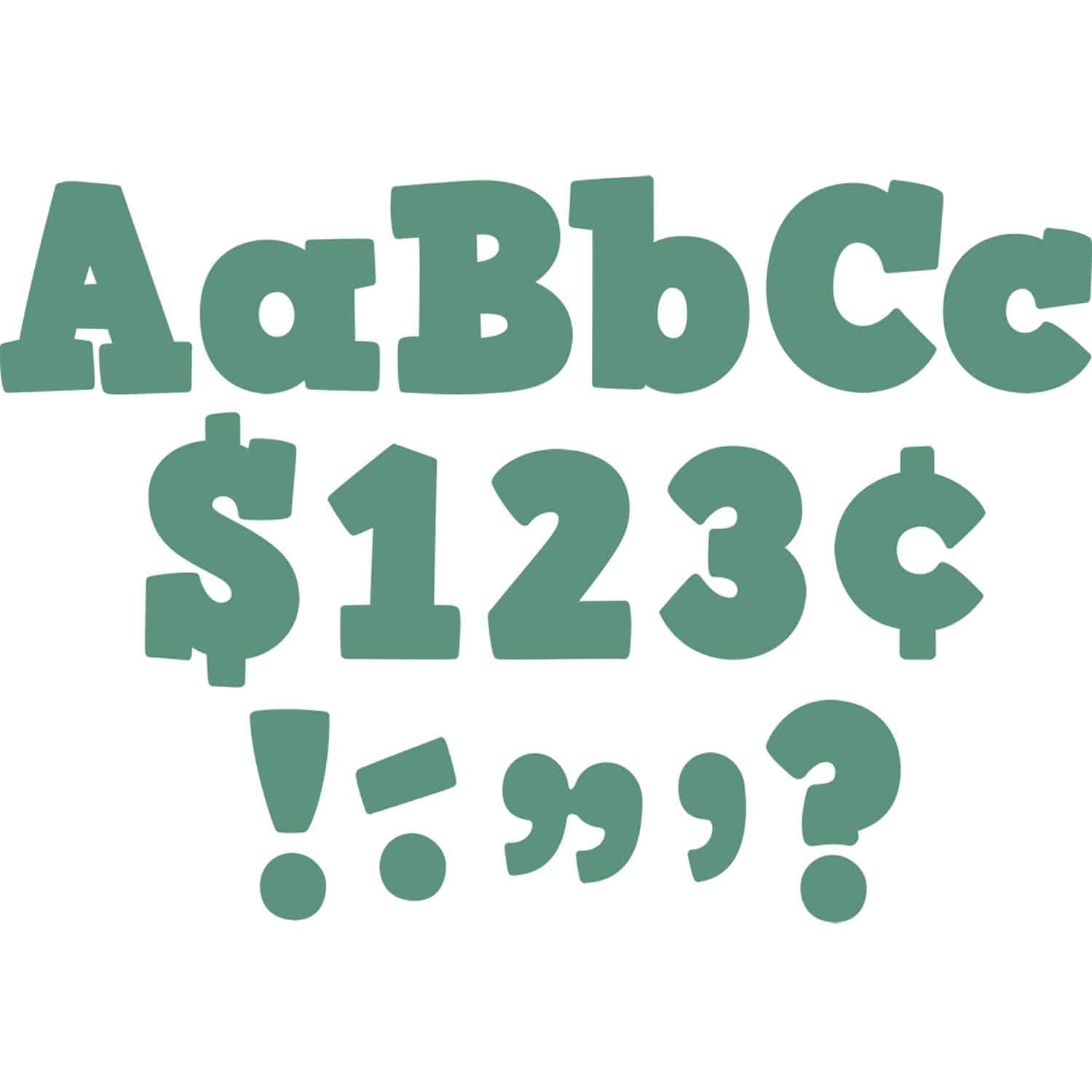 Eucalyptus Green 4" Bold Block Letters Combo Pack (TCR8693)