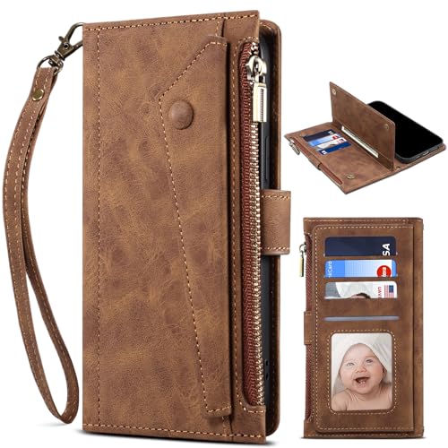 Étui de protection Redmi K30 Ultra BAILI brun avec fermeture magnétique