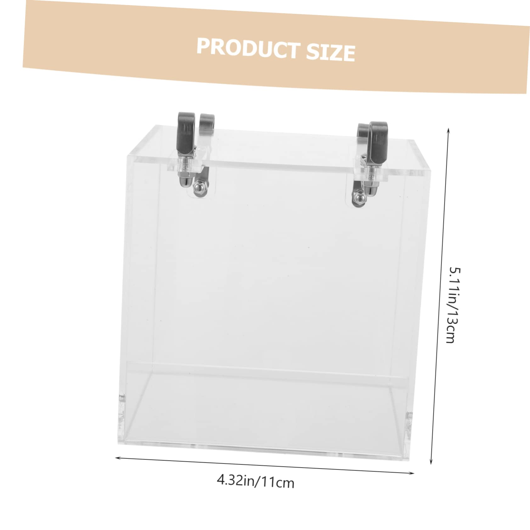 ORFOFE Acryl Vogelbadkäfig mit Duschbox für Käfig, Transparente Box