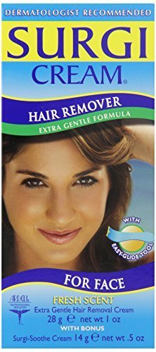 Surgi-Care Surgi-Cream Hair Remover for Face, Extra Gentle - Fresh - 1.5 oz by Hair Motion