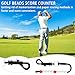HOMMDECO Golf Stroke Counter Beads 4 PCS Golf Score Beads with Clip Golf Beads Score Counter Sliding Fast Scoring Portable Golf Scoring Accessories Red, Blue, Purple,Green