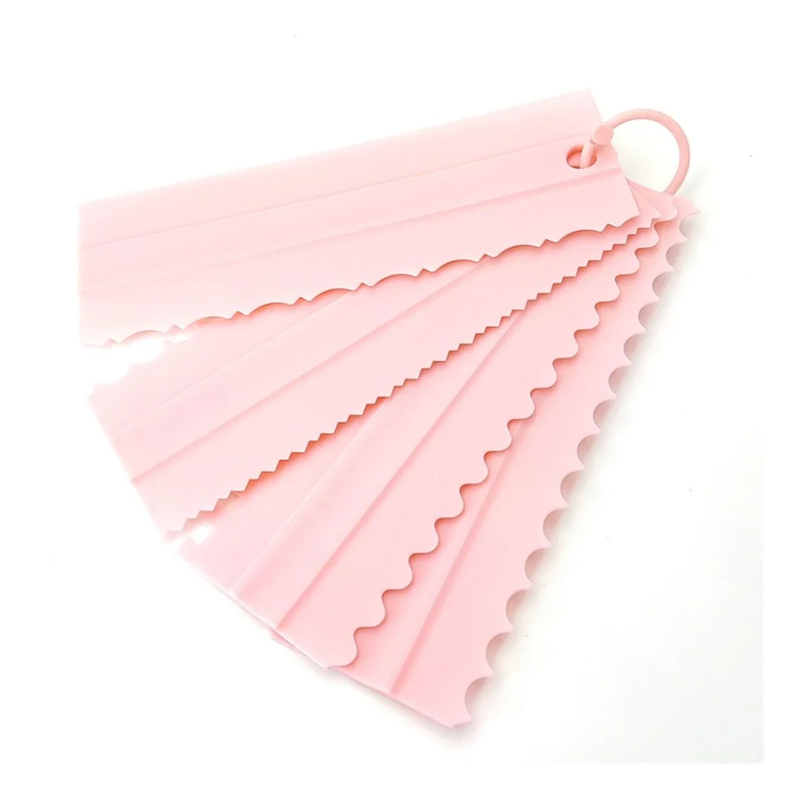 4Pcs Raschietto Torta di Plastica Strisce Bordo Lato Modello Crema Decorazione Pettine FAI DA TE Strumenti di Cottura Accessori