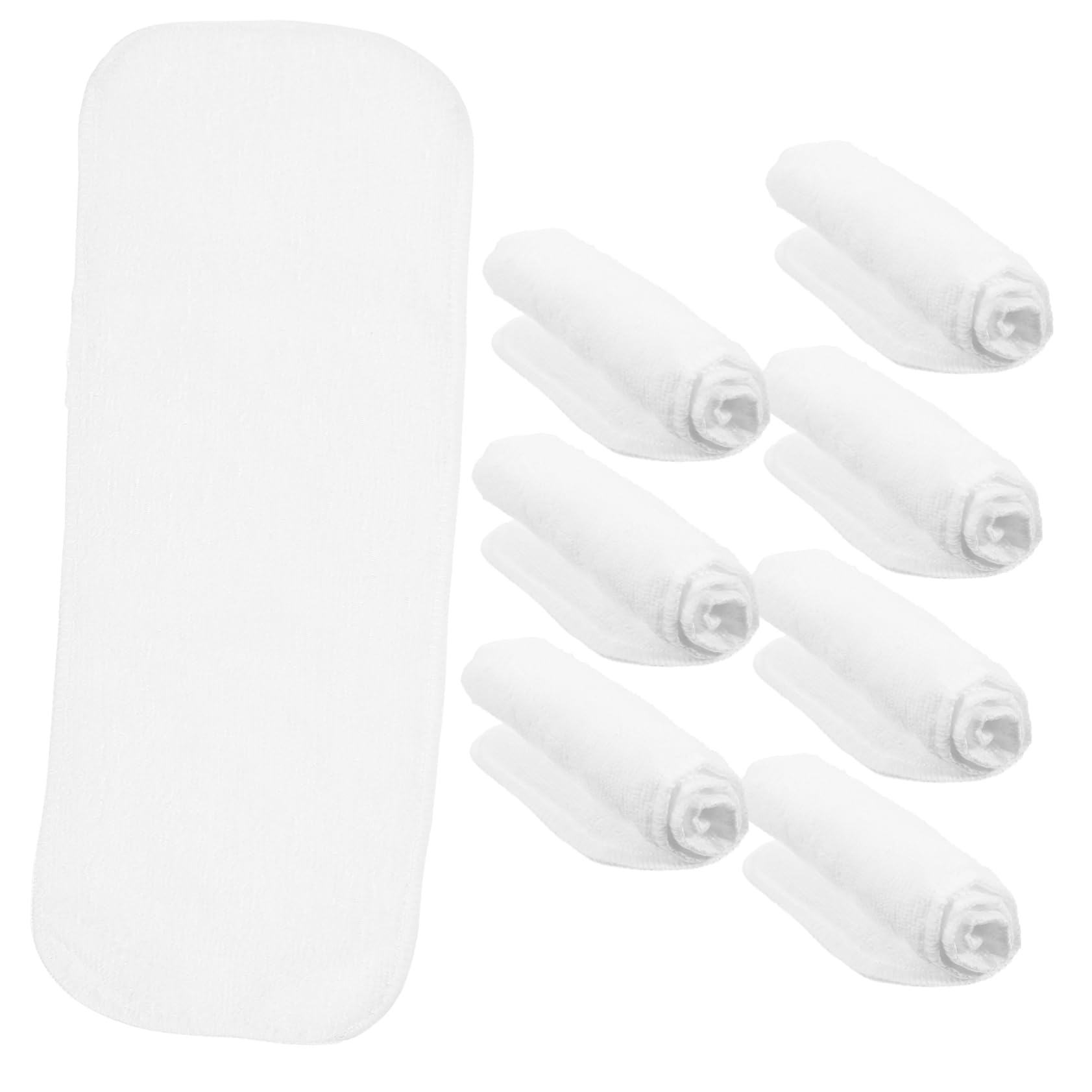 FAVOMOTO Infant Diaper Liners 8 Pack Washable Soft Liners Newborn to Toddler Leak-Proof Comfortable