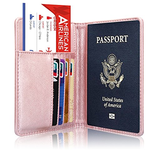 Acdream Passport Holder And Vaccine Card Holder Combo, Cover Wallet, Leather Travel Documents Organizer Protector, Rfid Blocking, For Women/Men #TOP1
