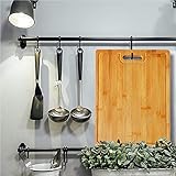 NIUXX Organic Bamboo Cutting Board for Kitchen, Reversible Chopping Board with 3 Built-in Compartments and Juice Grooves, Large Chopping Tray 43 x 32 x 2 cm, Meats Vegetable Bread Fruits Board - Image 8