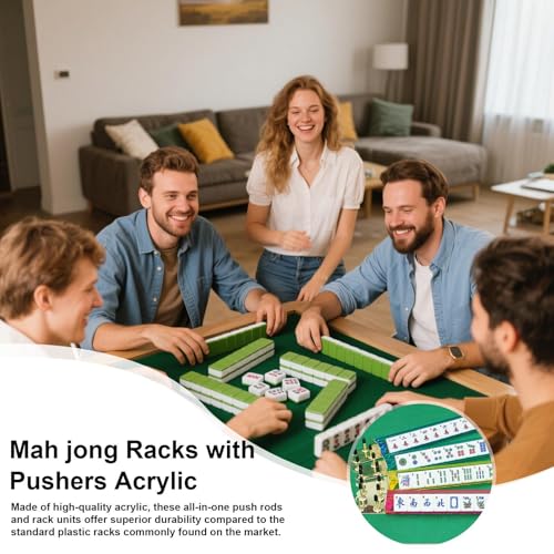 Supports de mahjong avec poussoirs pour débutants et joueurs expérimentés - 7