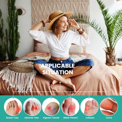 Image of Welnove Gel Toe Cap - 10 Pack Pinky Toe Protector for Women Men - Cushions and Protects to Cover Toes, Relief Toe Pain from Ingrown Toenails, Corns, Blisters, Hammer Toes (Small Size)