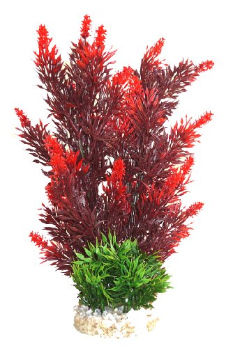 Sydeco Aqua Ramo Planta Acuario Planta 23 cm de Alto Rojo
