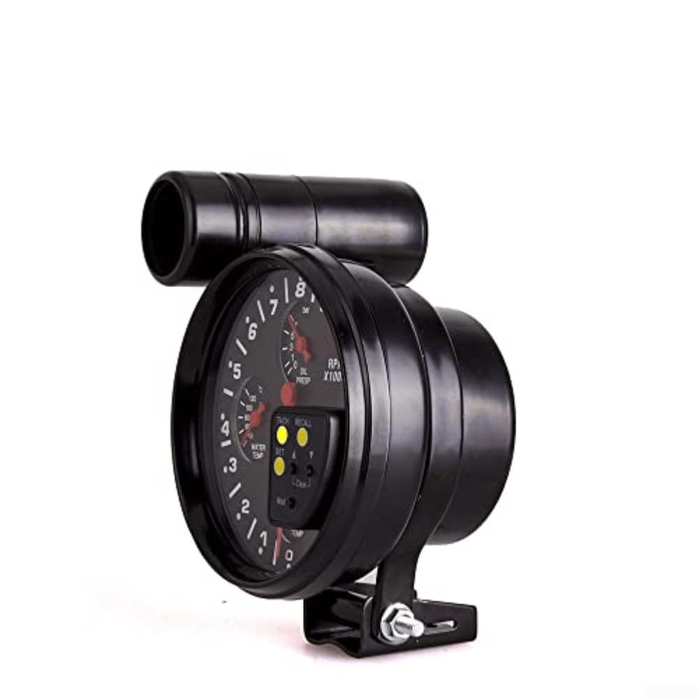 Tachimetro da 12 V con misuratore di temperatura olio e acqua RPM, kit sensore motore auto per 4 6 8 cilindri, pressione olio e lettore, tachimetro