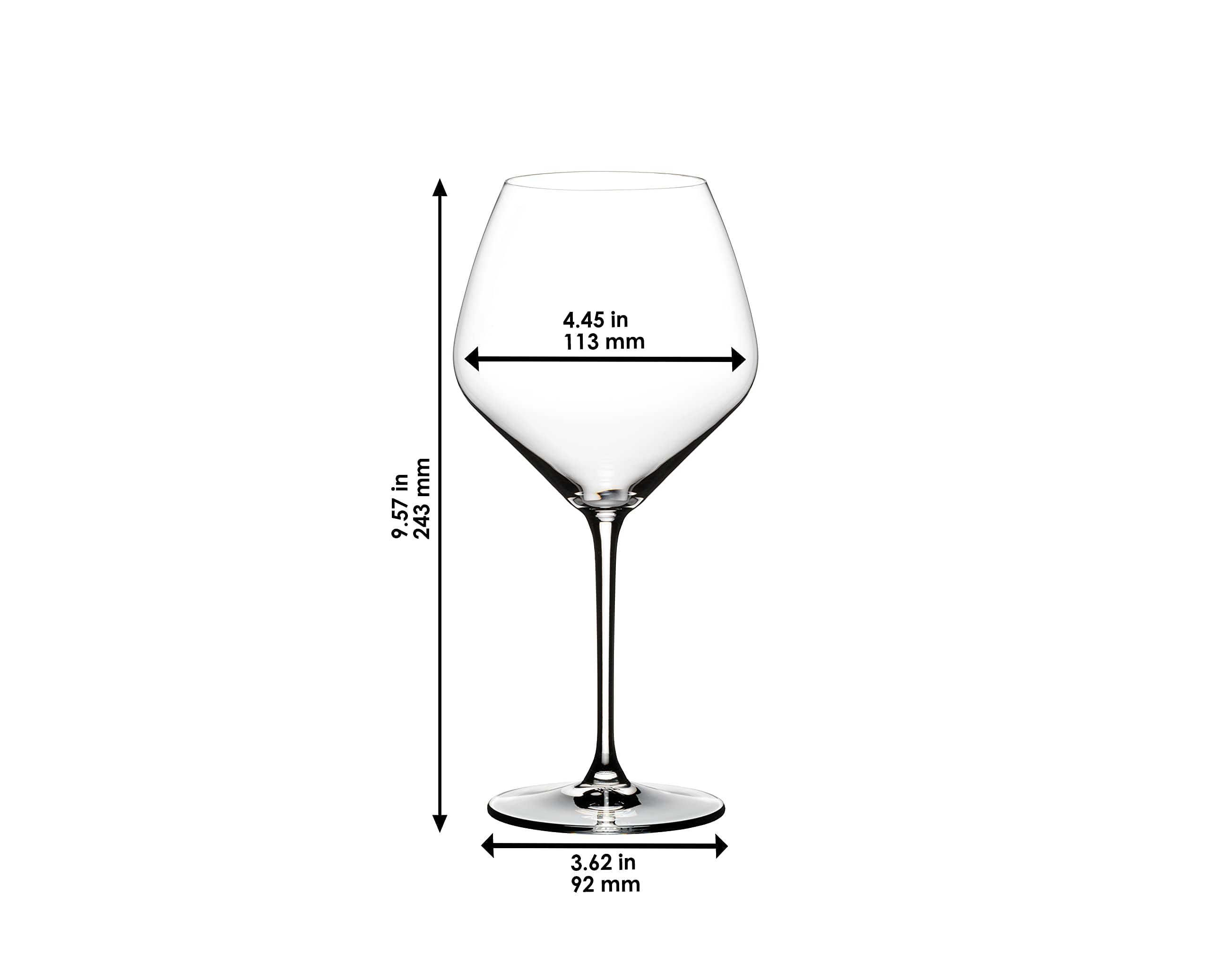 Riedel Extreme Pinot Nero - Set di 4 bicchieri da vino, trasparenti