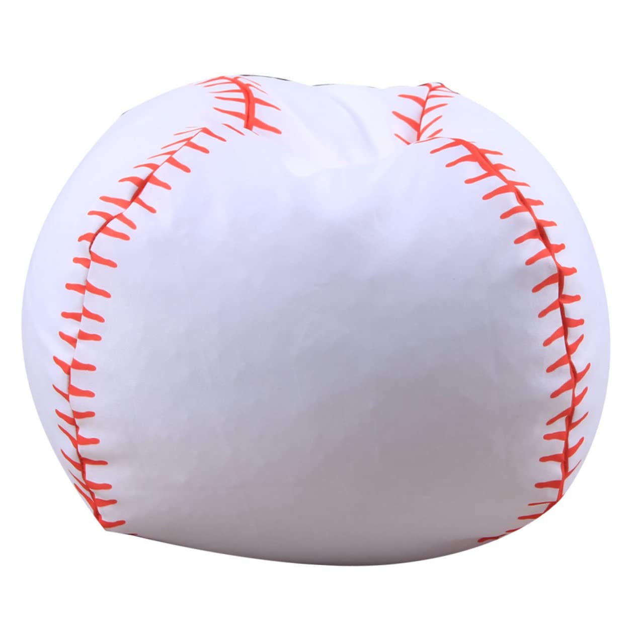 Zerodeko Plush Toys Storage Bag in Baseball Style Space-Saving Bean Chair for Boys and Girls' Toys Organization