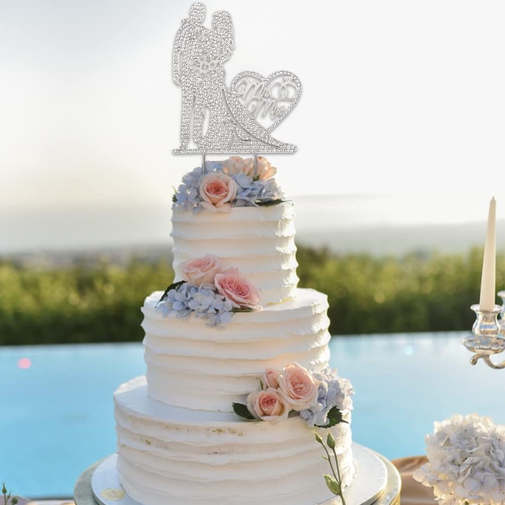 Hochzeit Cake Topper Mit Kind | Tortenstecker Aus Holz 12x15cm - Made In Germany