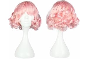 Frenchie Grease Costume Wig: Electrify your Look with this Pink Harajuku Wig